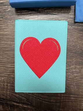 Smythson Heart Passport Cover